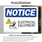 Signmission Electrical Equipment Sign With Symbol, 5 in W x Rectangle, Vinyl Decal OS-2PACK-NS-D-35-L-11646 - alternate 2
